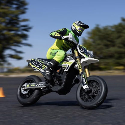 Losi Promoto-SM 1/4 Super Moto Motorcycle FXR White RTR with Battery and Charger LOS-2310