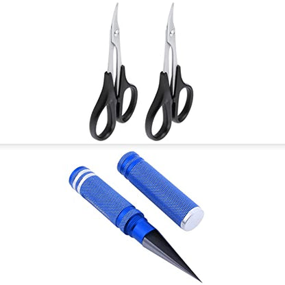 HobbyPark RC 0-14mm Hole Puncher Reamer Blue & Curved Scissors