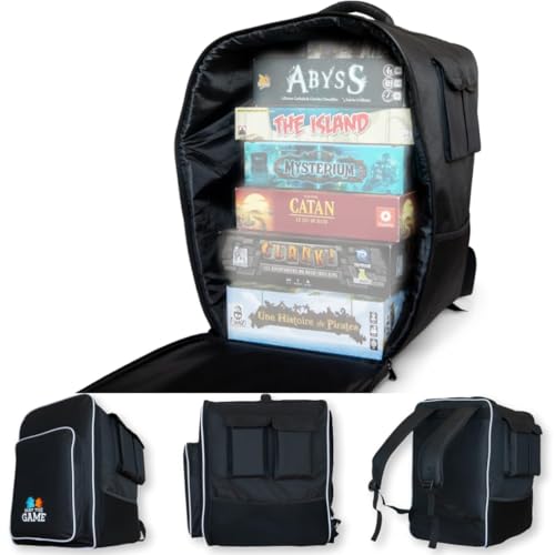 XL Board Game Bag: Ultimate Backpack, Travel Organizer, Storage & Carrying Case for Board and Tabletop Games - size: Large