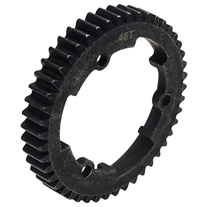Steel 46T Spur Gear 1 Mod M1 Main Gear Compatible with Traxxas 1/5 X-Maxx 6S 8S 1/10 Maxx 4S 1/10 New E-Revo 2.0 1/7 XO-1 Upgrade Part (46T)