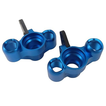 Steering Knuckles & Caster Blocks for ARRMA Kraton Outcast Notorious 6S (Blue) | Aluminum,Front,Pivot Balls,1/8 Scale,BLX,AR330505 ARAC9366,CNC Machined,High Strength,Precision Fit - color: Blue
