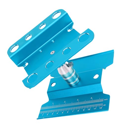 360 Degree Rotation Stable Flexible RC Car Work Stand for 1/10 1/8 Scale Simulation Climbing Vehicles Alloy (Blue) - color: Blue