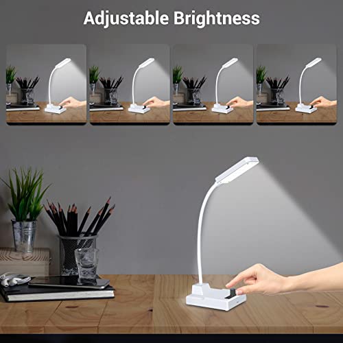 MIOYOOW LED Desk Lamp Soldering Kit with Adjustable Brightness for Students | DIY Rechargeable Gooseneck Desk Light Kit, Electronics Project, Soldering Practice Kit for School Learning and Daily Use