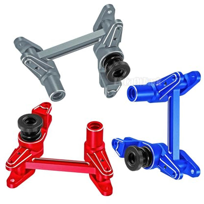 Aluminum Tie Rod & Servo Horn Upgrades Part for 1/10 WideMaxx/X-Maxx,RC Fixed Link Steering Servo Arm,RC Truck Mode #89086-4,#89076-4,Titanium - color: Titanium - (Tie Rod & Servo)