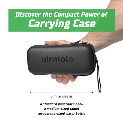 Airmoto Carrying Case for Handheld Tire Inflators, Container Only | Durable Hard Case with Mesh Pocket for Accessories – Compatible with Most Handheld Inflators