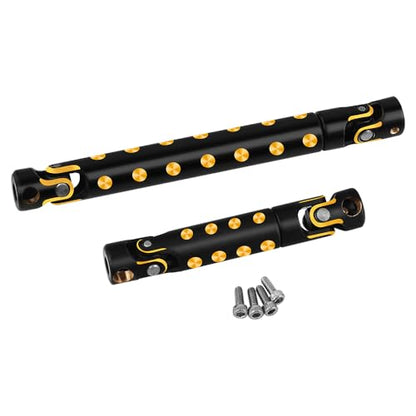 1/24 CNC Black Coating Brass Center Drive Shaft for Axial SCX24 RC Crawler Upgrade Parts (Gladiator AXI00005)