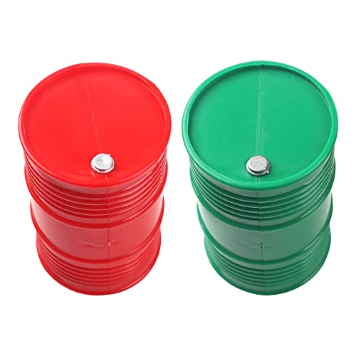 1/10 RC Decorations Accessories Plastic Oil Drum Fuel Tank Container Compatible with Traxxas TRX-4 Tamiya CC01 Axial SCX10 D90 Redcat HSP 90046 D110 1/10 RC Crawler Truck
