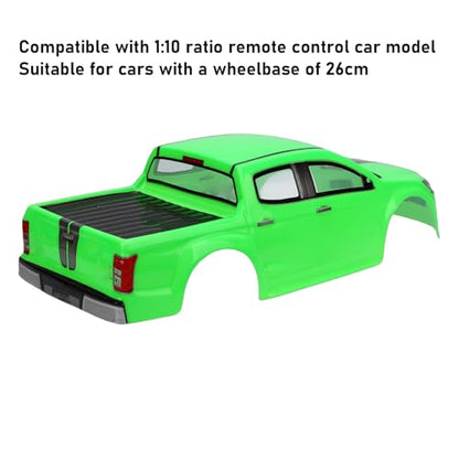 1/10 RC Truck Body Shell Exquisite Craftsmanship with Clear Patterns for Enhancing Fun and Personal Style in PVC (Green) - color: Green