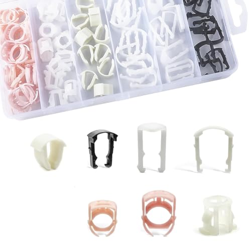 OTUAYAUTO Fuel Line Clips, 70PCS Fuel Line Retaining Clip Assortment Kit | Transmission Line Clips, Refrigerant Line Clip, 3/8 & 5/16 Fuel Line Retaining Clip Kit Compatible with Ford GM - size: 70Pcs 7 Sizes Clips for Ford GM