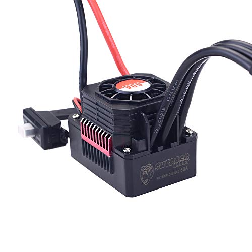 GoolRC Surpass Hobby 60A Brushless ESC Waterproof Electronic Speed Controller for 1/10 RC Car Truck Off-Road