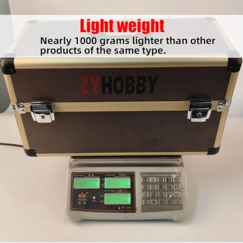 Dual Control Aluminum Box Portable Case 45x28x21.5cm for RC Model