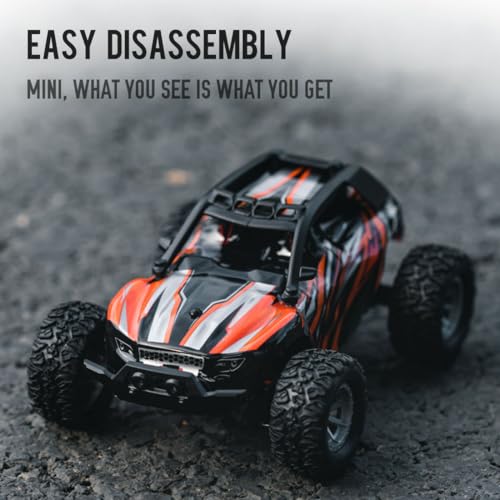 Mini RC Car for Adults, 4WD Off Road Remote Control Truck High Speed 20KMH Rechargeable Battery RTR Gift for Teen Birthday Christmas - color: Green 1