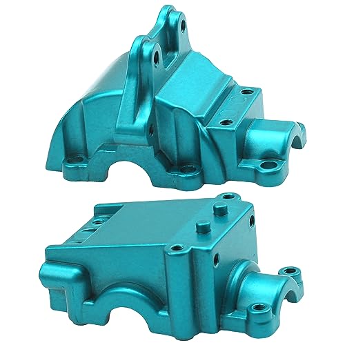 ShareGoo Metal Differential Gearbox Housing Cover & Differential Gear Set Compatible with WLtoys 144010 144001 144002 124016 124017 124018 124019 RC Car (Blue) - color: Blue