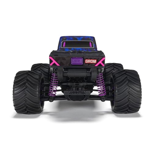 ARRMA 1/16 Quake GROM 4X4 RTR Brushed Monster Truck, Purple | RC Truck, Battery & Charger Included, ARA2137T3 - color: Purple