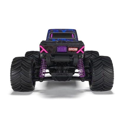 ARRMA 1/16 Quake GROM 4X4 RTR Brushed Monster Truck, Purple | RC Truck, Battery & Charger Included, ARA2137T3 - color: Purple