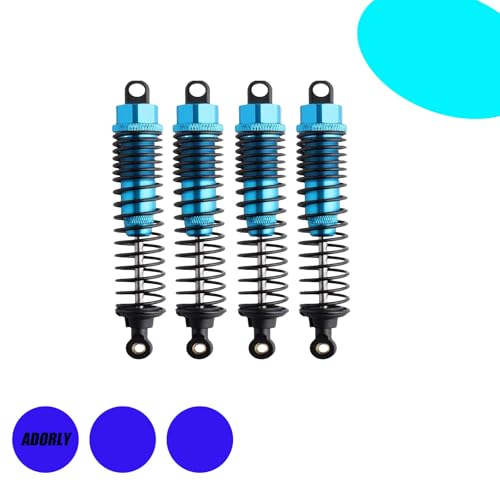 4pc Redcat Gen7 Front Rear Shocks Upgrades Parts Redcat Everest 10 Shocks Redcat Gen7 110mm Oil Sports Pro Shocks Redcat Wendigo Volcano Epx Pro Gen 8 v2 1/10 Rc Crawler Aluminum Shocks Blue