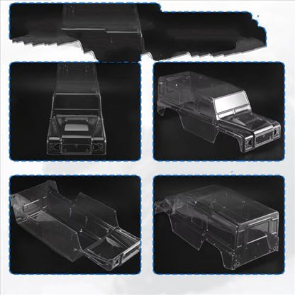 RC Spare Part Compatible with Traxxas for TRX-4 1/10 Remote Control Crawler Car Upgrades Parts Accessories 324Mm Wheelbase Clear Body Shell Kit