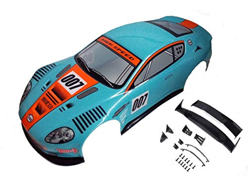 1/10 Scale RC Painted Precut Drift Racing Touring Onroad Car Body Shell Width 190mm with Wing Mirror Accessories (Auston M) - style: Aston M