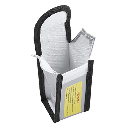 Zerodis Other Household Utensils Lipo Battery Safe Bag Flame Retardant Fiberglass Protective Cover for Lipo Battery Storage Charging Travel Transportation with Double Metal Zipper