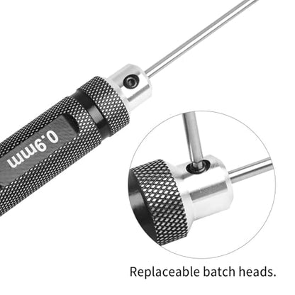 RC Hex Screwdriver Set 0.9mm 1.27mm 1.3mm 1.5mm 2.0mm 2.5mm 3.0mm 7pcs Allen Wrench Repair Tool Kit for RC Models