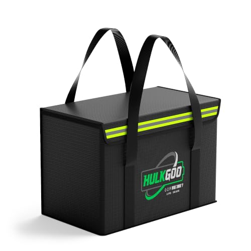 12V 100Ah LiFePO4 Lithium Battery Fireproof Safe Bag Large Capacity Explosion-Proof Container LiPO Guard Protective Case Waterproof Storage Box(14 * 9.5 * 7.8inch) - size: 14 * 9.5 * 7.8 inch