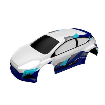 Rlaarlo White XTS Rally 1.2mm PC Car Body for XTS-F10 RC Rally Car – Pre-Painted White Polycarbonate Body Shell - color: White