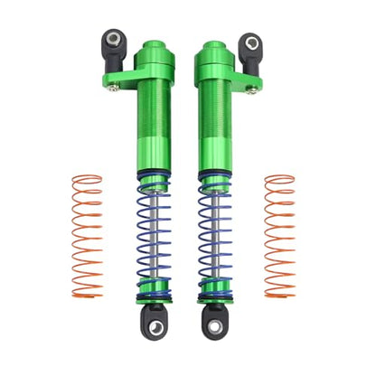 1/10 Metal Adjustable Shock Absorbers Oil Damper 80-100mm for RC Crawler Car Axial SCX10 90046 Capra TRX4 Redcat Gen8 Upgrade (Green 2Pcs) - color: Green 2pcs