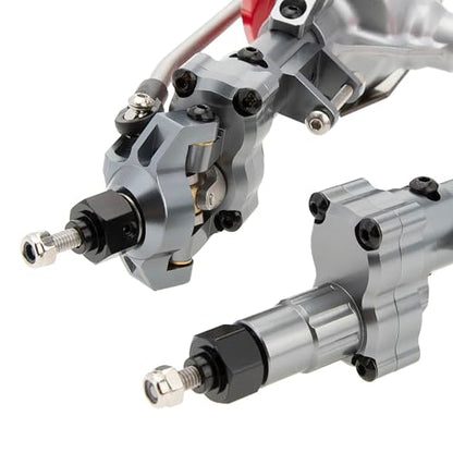 DKKY Portal Axles Kit for Axial SCX10 & SCX10 II 90046 90047 D90 D110 1/10 RC Crawler Upgrades Parts (Titanium) - color: Titanium