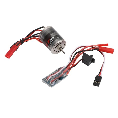 Generic RC Brushed Motor ESC Combo Efficient Stainless Steel Low Noise 31T Brushed Motor and 30A ESC for 1/16 1/18 RC Cars