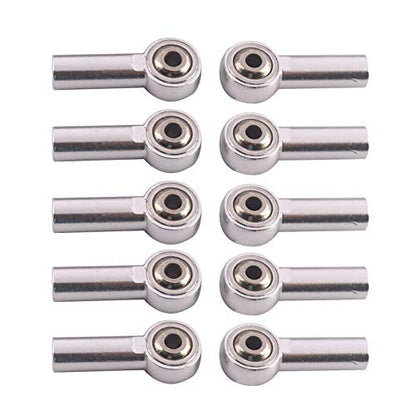 10Pack Vgoohobby Aluminum M3 Link Rod Tie Rod End Ball Head Joint Holder Compatible with Axial Redcat HSP Traxxas HPI 1/10 RC Car Truck DIY Robot Boat Airplane (26mm)