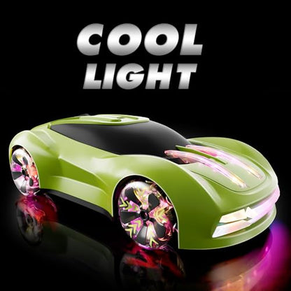 Dwi Dowellin Gesture Sensing RC Stunt Car,Drift Remote Control with Light Spray & Music - Boys Toys Age 6-8-12, Cool Birthday Gifts for Kids Age 7 8 9 10 11 12 Years Old(Green) - color: Green