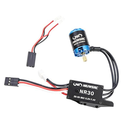 V2 All Metal Outrunner Rotor Motor 25A ESC Combo with Tuning 2-3S for AXIAL SCX30 RC Crawler