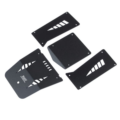 KYX Racing Aluminum Car Body Panel Kit Car Shell Guard Plate Kit Upgrades Accessories for 1/18 RC Crawler Car Axial Capra UTB18