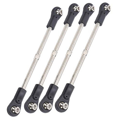 110-120mm Steering Link Rod Set fit for /8 RC Racing Truck Car Servo Arm Connector