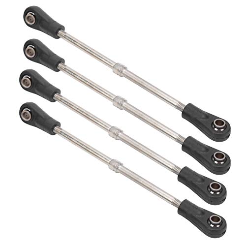 4Pcs Rear Upper Suspension Arm Tie Rod Linkage for /10 RC Car Truck, Metal Link, Easy Install Upgrade Parts fit Slash Rustler