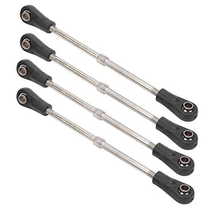 4Pcs Rear Upper Suspension Arm Tie Rod Linkage for /10 RC Car Truck, Metal Link, Easy Install Upgrade Parts fit Slash Rustler