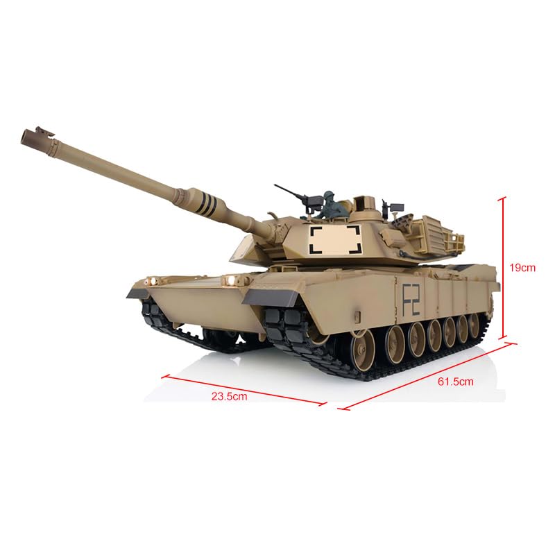 Toucan RC Hobby US in Stock Henglong 1/16 Tk7.0 Remote Control Tank M1A2 Abrams 3918 RTR Rc Model Plastic Tracks BB Airsoft that Shooting BB Bullets