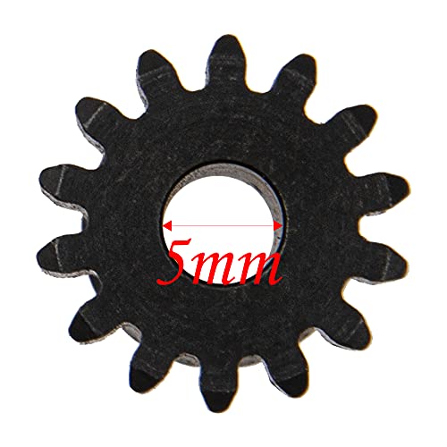 ShareGoo Mod 1 Hardened Steel M1 Pinion Gear Sets 11T 12T 13T 14T fit 5mm RC Motor Shaft Compatible with Arrma Traxxas Axial HSP Redcat Losi 1/8 1/10 Scale RC Car Truck Buggy