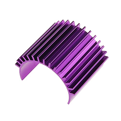 DGZZI 380 Motor Heat Sink 2PCS Aluminium Alloy Heatsink Cooling Fins for RC 370 380 385 390 395 Size Brushed Brushless Motor Purple and Blue