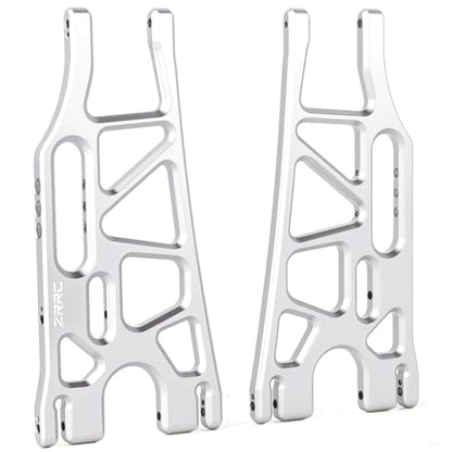 7075 Aluminum Lower Suspension Arms L&R for 1/5 Traxxas X-MAXX 8S, Heavy Duty Front/Rear Control Arms A-Arms Upgrade, CNC Machined, Anodized Silver, Replacement for Traxxas 7730 7731 - style: Lower Suspension Arms