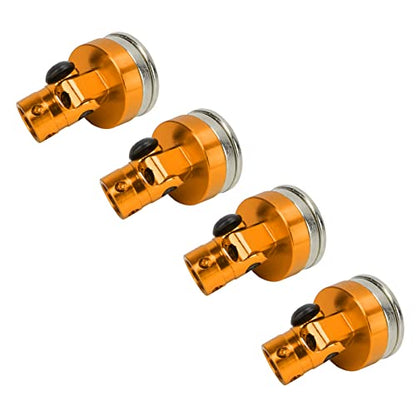 Keenso Light Aluminum Alloy RC Magnetic Body Post Set, Improve The Appearance of Your RC Car, 4 Pieces of RC Body for 1/8 1/10 Fans of Remote Control Vehicles (#1) (#2) (#3) - color: Orange