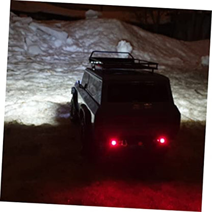1:10 Crawler Car Luggage Bracket Roof Cargo Bracket Storage Shelf Led Lighted for Easy Access - size: 24.80X14.10X2.30CM