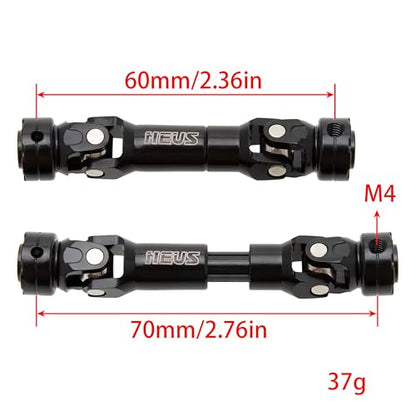 MEUS RACNIG SCX10 Driveshafts for 1/10 RC Crawler Axial SCX10/Tamiya CCO1/Redcat Gen8 etc.. (60MM)