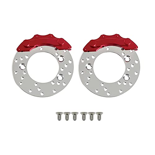 2pcs Brake Disc/Rotor Caliper TRX4 Portal Axle Housing for 1/10 RC Crawler TRX6 TRX-4 Bronco Defender Upgrade - color: Q
