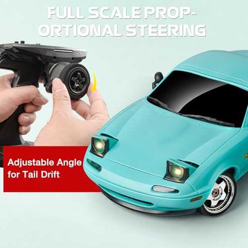 ARRIS LD1804 1/18 Mazda MX-5 RC Drift Car RWD with Gyro RTR | Miata Styling, LED Lights, Smooth Drifting, JDM Roadster Experience
