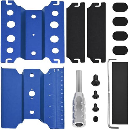 Rc Car Stand with Lit Lower Adjustable & 360'Rotatable, Rc Stand Repair Station with Shock Holder for TraxxasTRX4 Arrma Losi Axial Hsp Hbx Mix Wltoys, Wrenching On 1/8 1/10 1/12 1/14 Rc Rig Blue - color: Blue