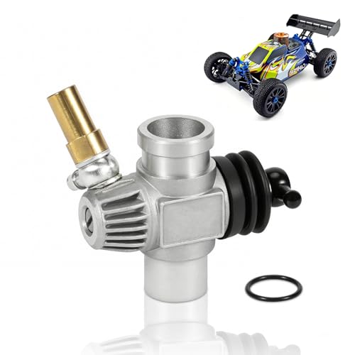 21982000 11K Slide Carburetor, 3-Needle Adjustable Nitro Engine Carb, Fit for OS Max 18TZ 18TM 21TM, Smooth Throttle & Easy Tuning