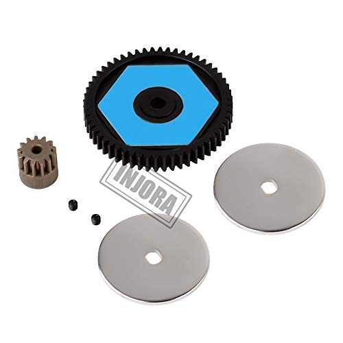 INJORA Black Complete Gearbox Transmission for 1/10 Axial SCX10 II 90046