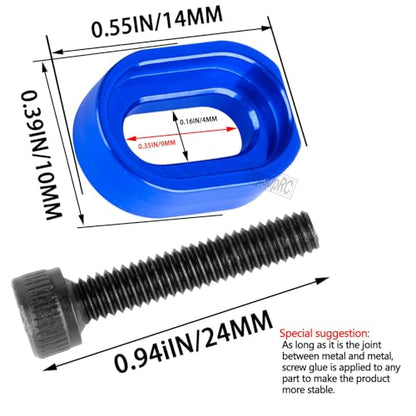 RC 7075 Aluminum Motor Mount Washers Shims Upgrades Part for 1/5 Scale TRX X-MAXX 6S 8S XRT 8S RC Car.Shims with Screws Hops Up,Navy Blue - color: Navy Blue(for 1/5)
