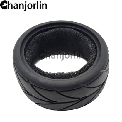 1/10 RC Rally Racing Touring Tires OD 65mm Soft Rubber On Road Tyres For 1:10 Street Car Tamiya TT01 TT02 XV01 TA06 A959 PTG2 HPI KYOSHO HSP PTG2 Traxxas RC Drift Wheels 4PCS